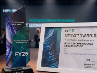 NGS Vinh Dự Nhận Giải Thưởng FY25 TOP Performance Partner Award Từ HPE